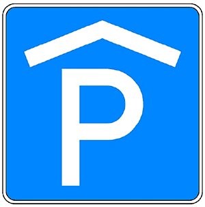 Zeichen 314-50 nach StVO, Parkhaus, Parkgarage.