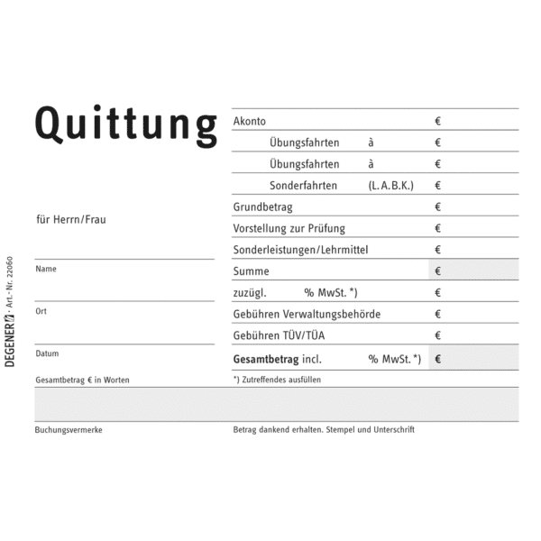 Quittungsblock-0