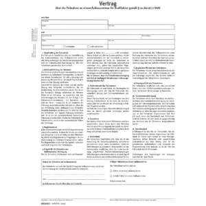 Vertrag/Teilnahmebesch.(ASF) Packungseinheit mit 25 Satz-0