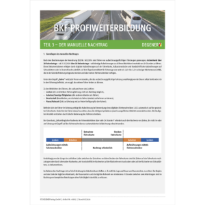 BKF-ProfiWeiterbildung Teil 3 - Der manuelle Nachtrag
