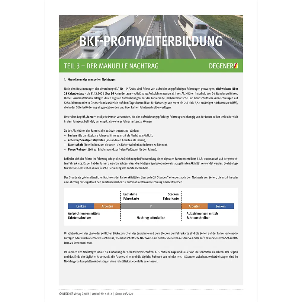 BKF-ProfiWeiterbildung Teil 3 - Der manuelle Nachtrag