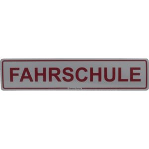 Magnetschild "Fahrschule" 500 x 110 mm, reflektierend-0