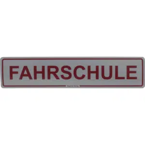 Magnetschild "Fahrschule" 500 x 110 mm, reflektierend-0