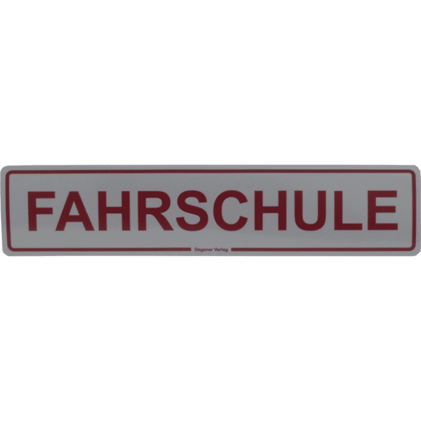 Magnetschild "Fahrschule" 500 x 110 mm, reflektierend-0