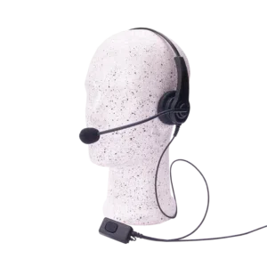 Bügelheadset | einseitig | Motorrad FUNK Set | Doppelklinke