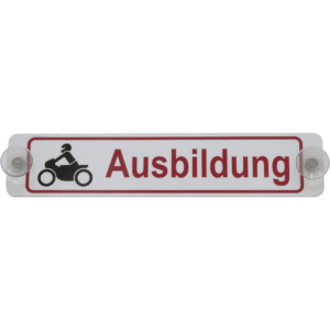 Heckscheibenschild "Motorrad-Ausbildung" 390 x 80 x 2 mm-0