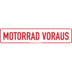 Magnetschild "MOTORRAD VORAUS" 350 x 80 mm, reflektierend