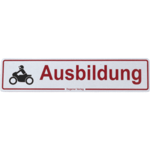 Magnetschild "Motorrad- Ausbildung", reflektierend-0