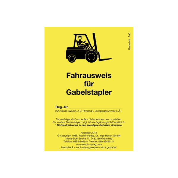 Fahrausweis für Gabelstapler (10 Stück)-0