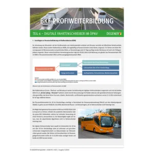 BKF-Profiweiterbildung Teil 6 - Digitale Fahrtenschreiber im ÖPNV