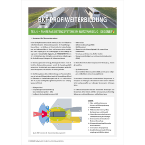 BKF-ProfiWeiterbildung Teil 5 - Fahrerassistenzsysteme im Nutzfahrzeug
