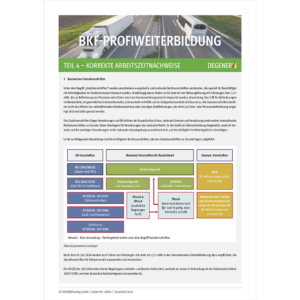 BKF-ProfiWeiterbildung Teil 4 - Korrekte Arbeitszeitnachweise