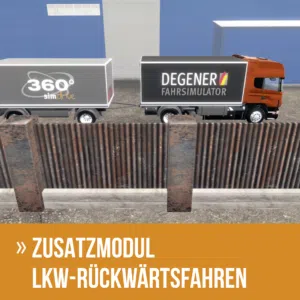 360° simdrive - Zusatzmodul "Lkw-Rückwärtsfahren"