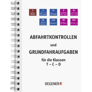 Kontrollkärtchen-Heft Klasse C, D und T im Pocket-Format