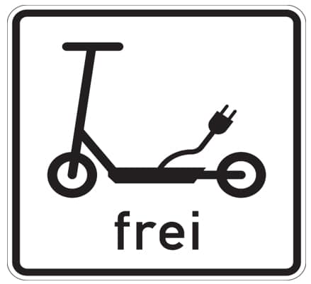 Elektrokleinstfahrzeuge frei: In Ausnahmefällen sind E-Roller auch außer auf Radwegen erlaubt.