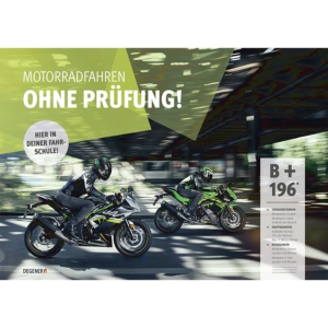 B196 - Poster "Motorradfahren ohne Prüfung"