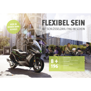 B196 - Poster "Flexibel sein mit Schlüsselzahl im Schein"
