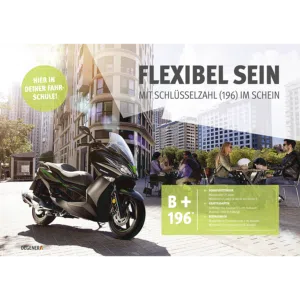 B196 - Poster "Flexibel sein mit Schlüsselzahl im Schein"