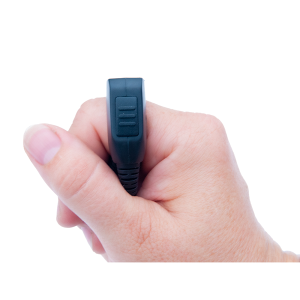 Finger PTT-Taste mit Spiralkabel und Klettband