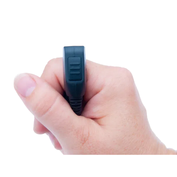 Finger PTT-Taste mit Spiralkabel und Klettband