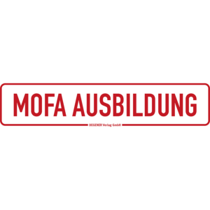 Magnetschild "Mofa Ausbildung" - 350 x 80 mm