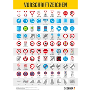 Poster "Vorschriftzeichen"