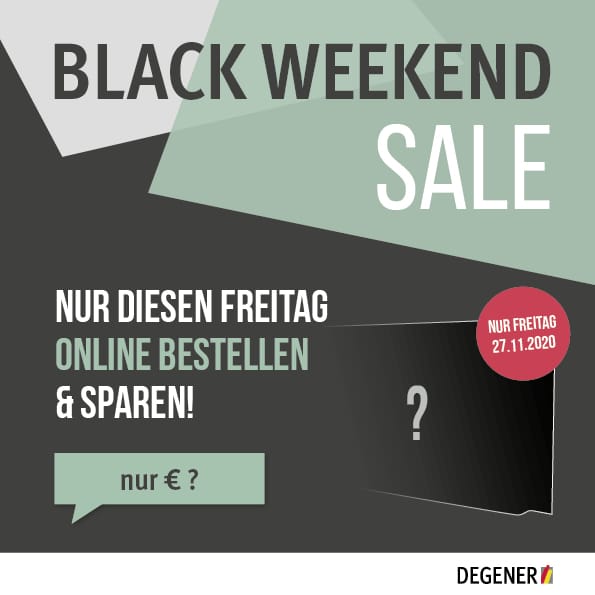 BLACK WEEKEND 2020 Freitag