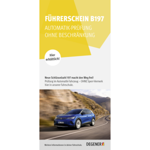 Flyer Führerschein B197 Information (50 Stück)