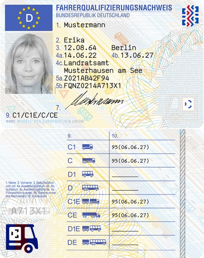 Fahrerqualifizierungsnachweis (Quelle: Kraftfahrtbundesamt)