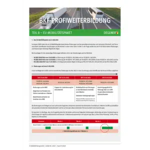 BKF-ProfiWeiterbildung Teil 8 - EU-Mobilitätspaket