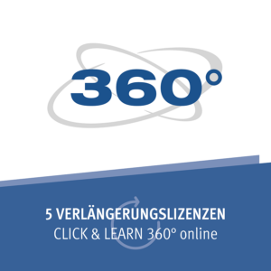 5 Verlängerungs&shy;lizenzen CLICK & LEARN 360° online