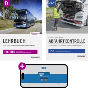Lernmittel-Set D online + Abfahrtkontrolle