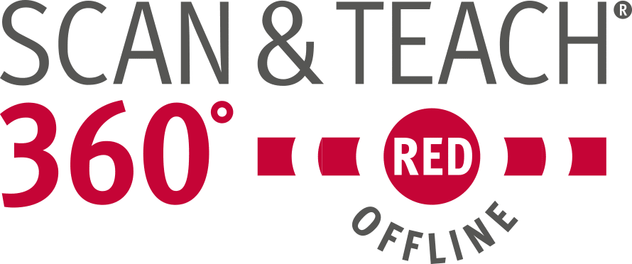 Logo SCAN & TEACH 360° RED offline