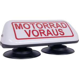 Dachschild "Motorrad voraus"