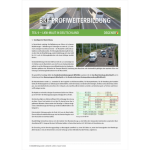 BKF-ProfiWeiterbildung Teil 9 - Lkw-Maut in Deutschland
