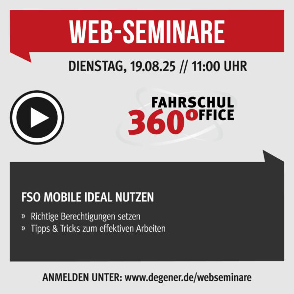 Web-Seminar "FSO Mobile"<br>am 19.08.2025 um 11:00 Uhr