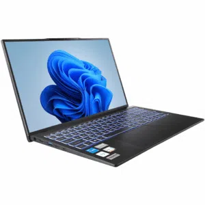 Abbildung eines aufgeklappten Notebooks