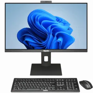 All-in-One-PC mit Maus und Tastatur in Schwarz