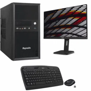 Desktop-PC mit Tastatur / Maus und Monitor