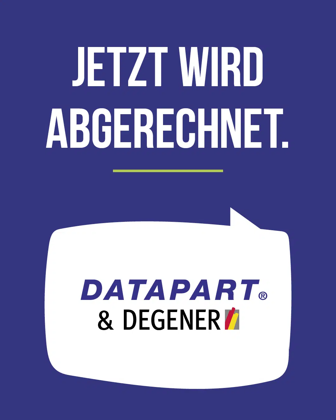 Jetzt wird abgerechnet.