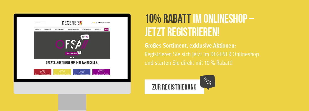 Jetzt registrieren und 10% Rabatt sichern!