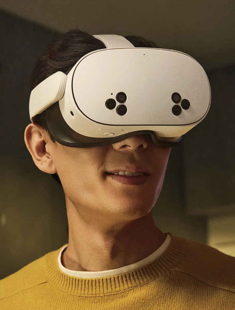 User Headset Benutzer mit VR-Headset