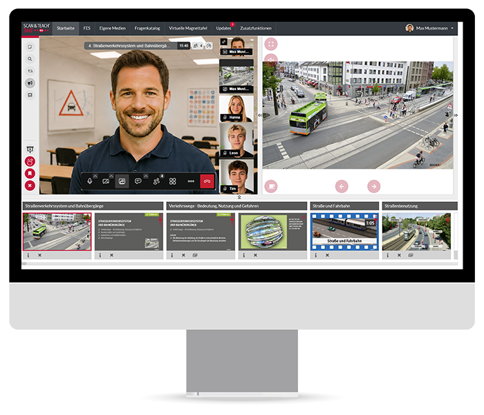 Online-Unterricht mit SCAN & TEACH 360° RED Online-Unterricht mit SCAN & TEACH 360° RED