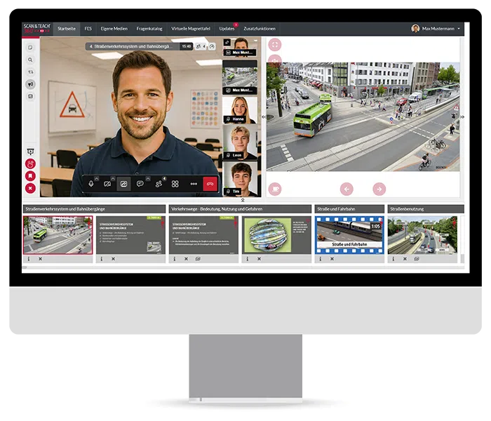 Online-Unterricht mit SCAN & TEACH 360° RED Online-Unterricht mit SCAN & TEACH 360° RED